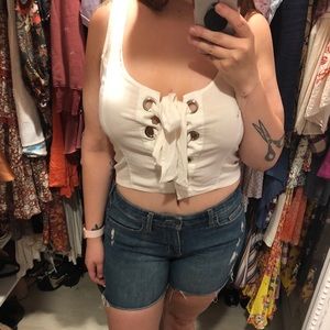 Free people with crop top- medium